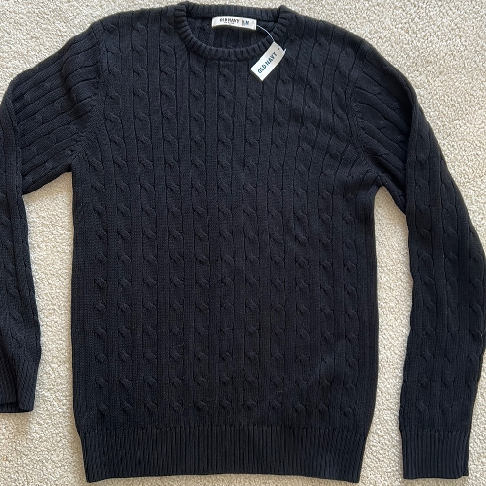 Old Navy New with Tags Black Cardigan. 100% cotton, very soft